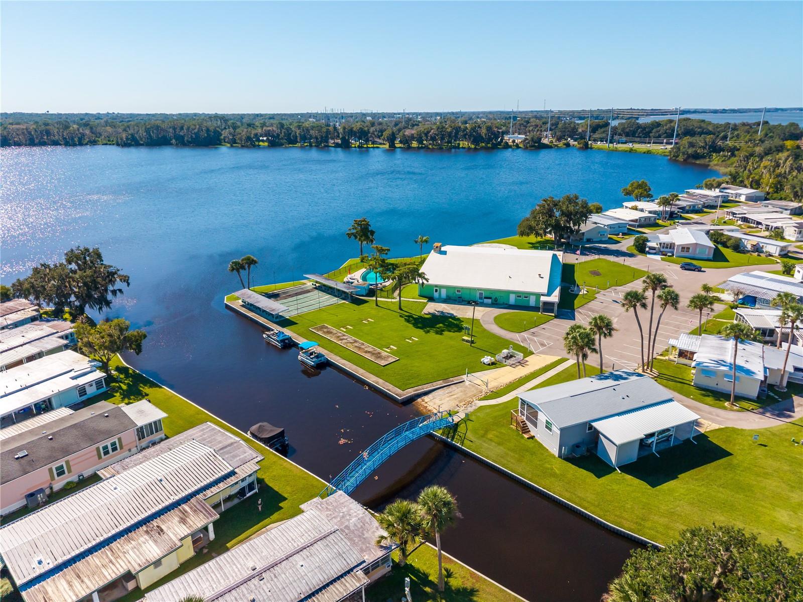 Aerial View of Clubhouse & Pool