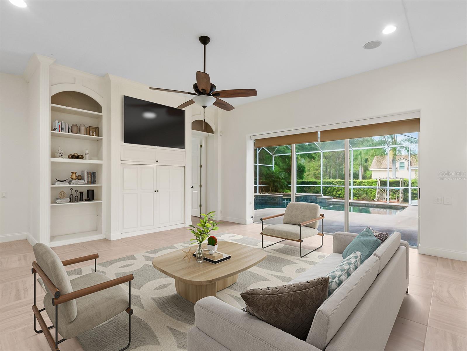 Family Room- Virtually Staged Family Room- Virtually Staged