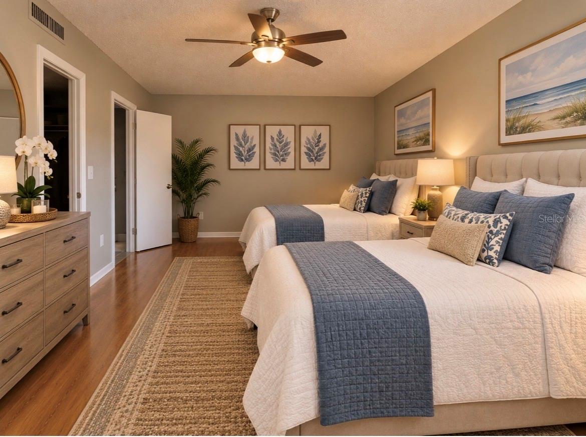 virtual staged bedroom