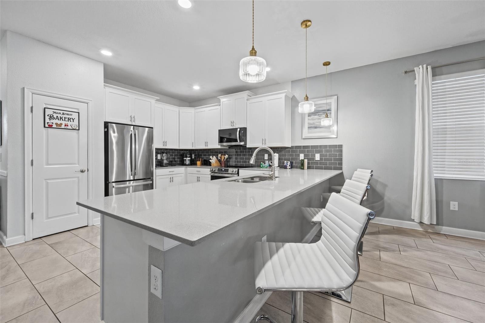 Kitchen island with seating