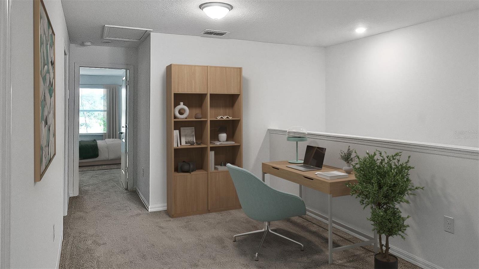 Virtually Staged. Model Home Design Only. Pictures and furnishings are for illustrative purposes only. Elevations, colors and options may vary. Furniture is for model home staging only.