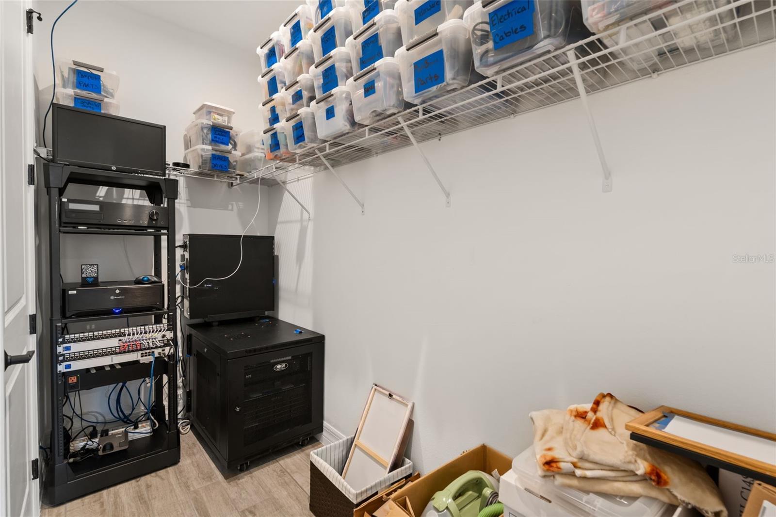 Equipment closet (closet of Bedroom 4)