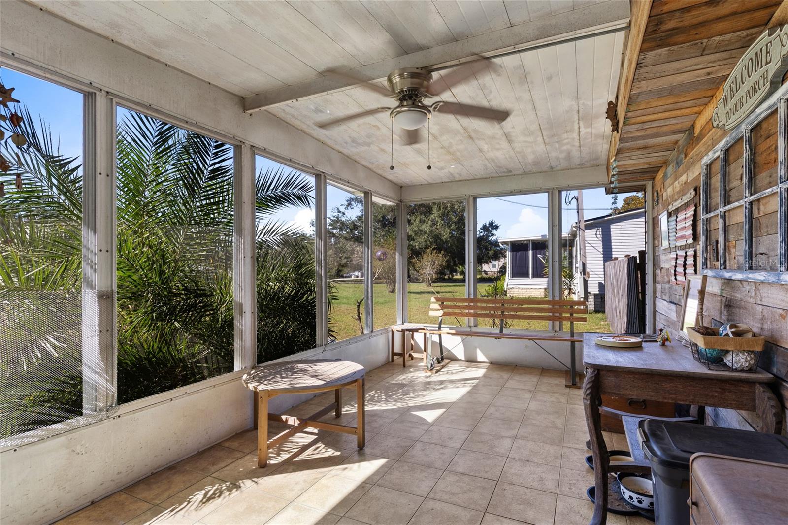 Front screened porch.