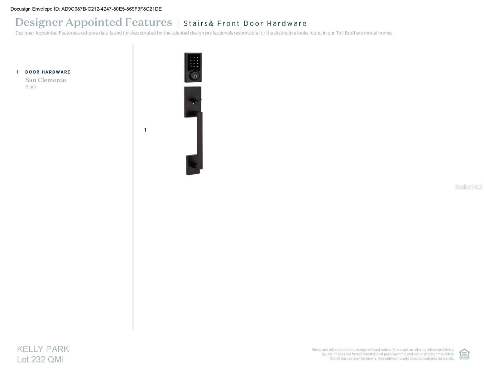 Designer-appointed features selected by our team of professional designers