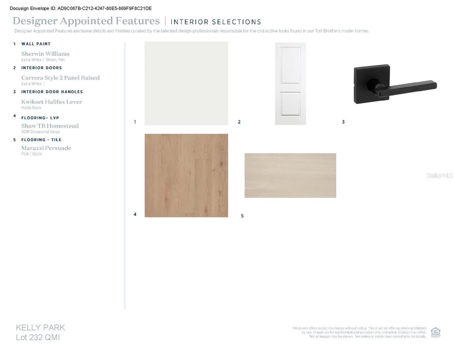 Designer-appointed features selected by our team of professional designers