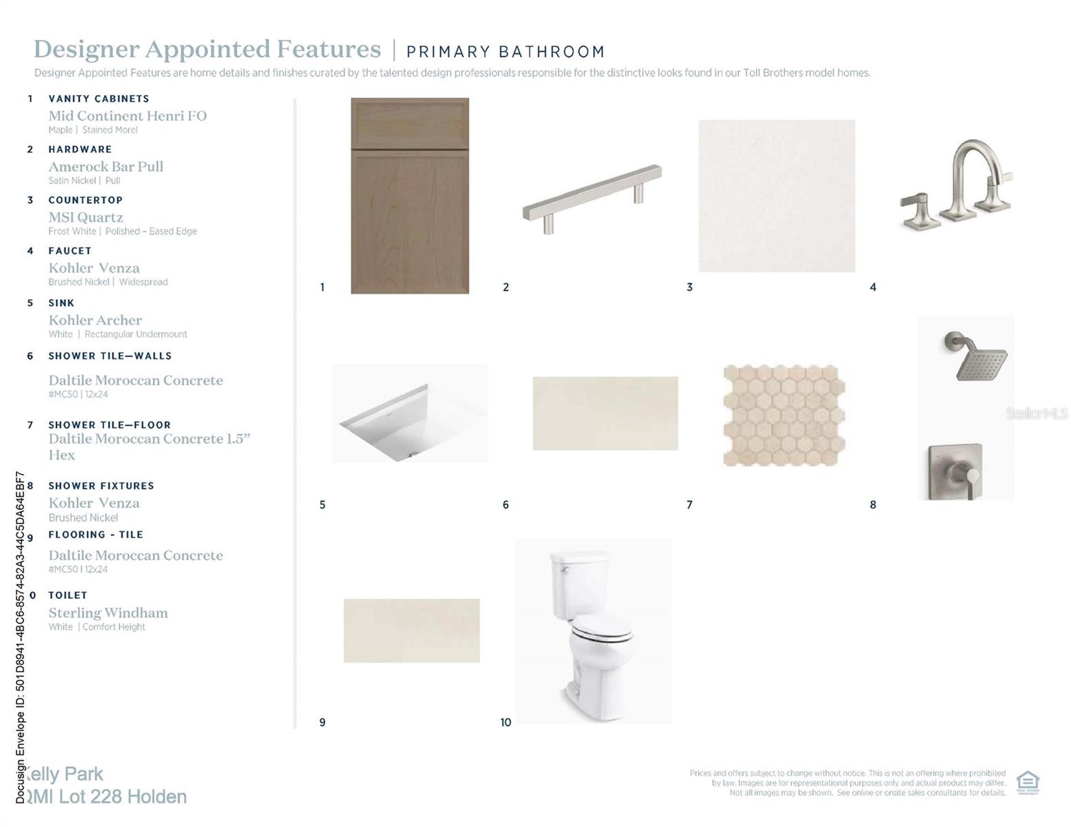 Designer-appointed features selected by our team of professional designers