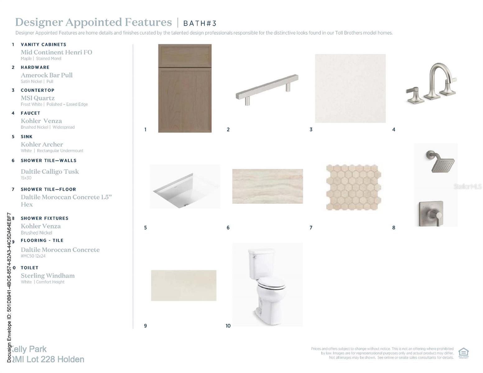 Designer-appointed features selected by our team of professional designers