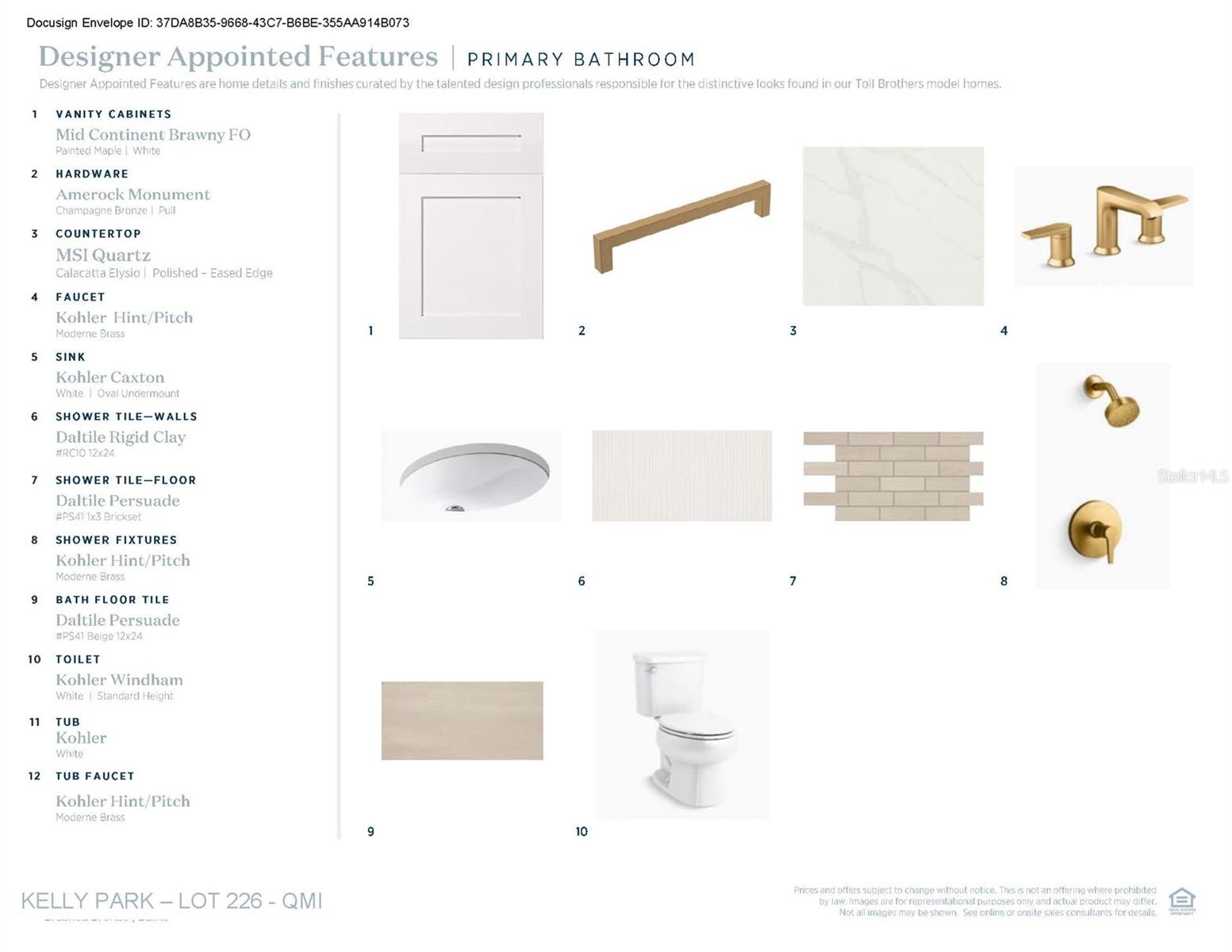 Designer-appointed features selected by our team of professional designers