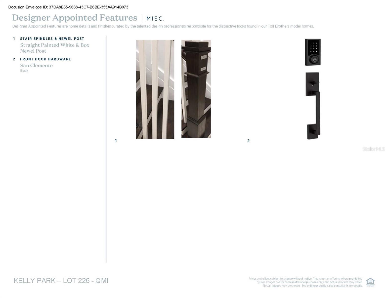 Designer-appointed features selected by our team of professional designers