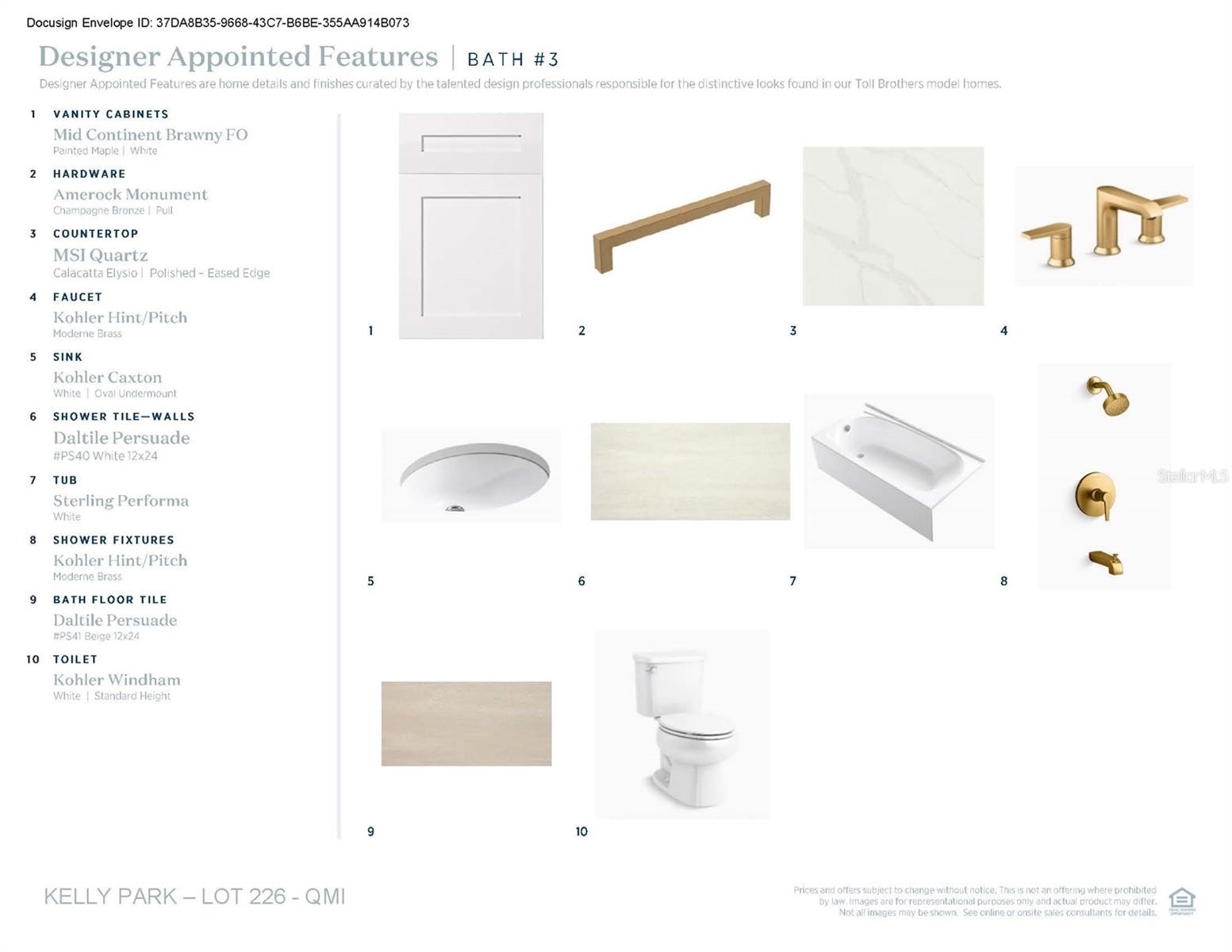 Designer-appointed features selected by our team of professional designers