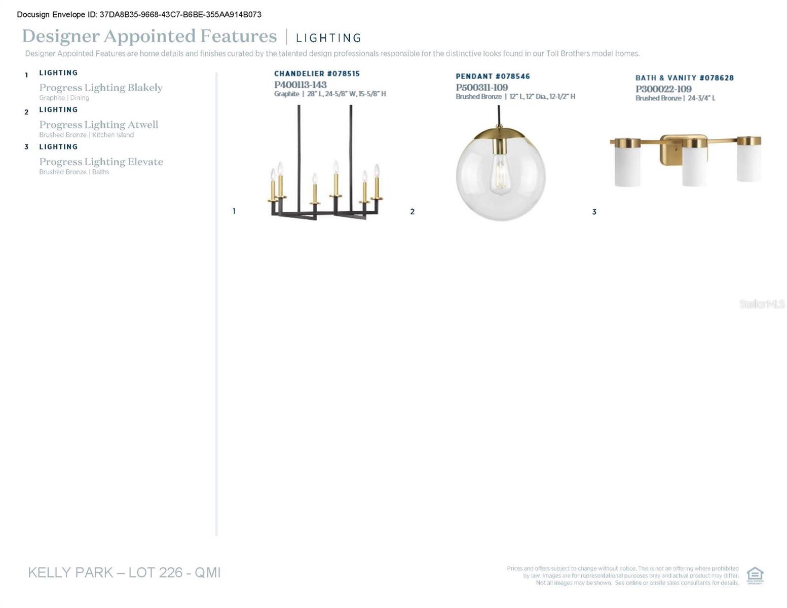 Designer-appointed features selected by our team of professional designers