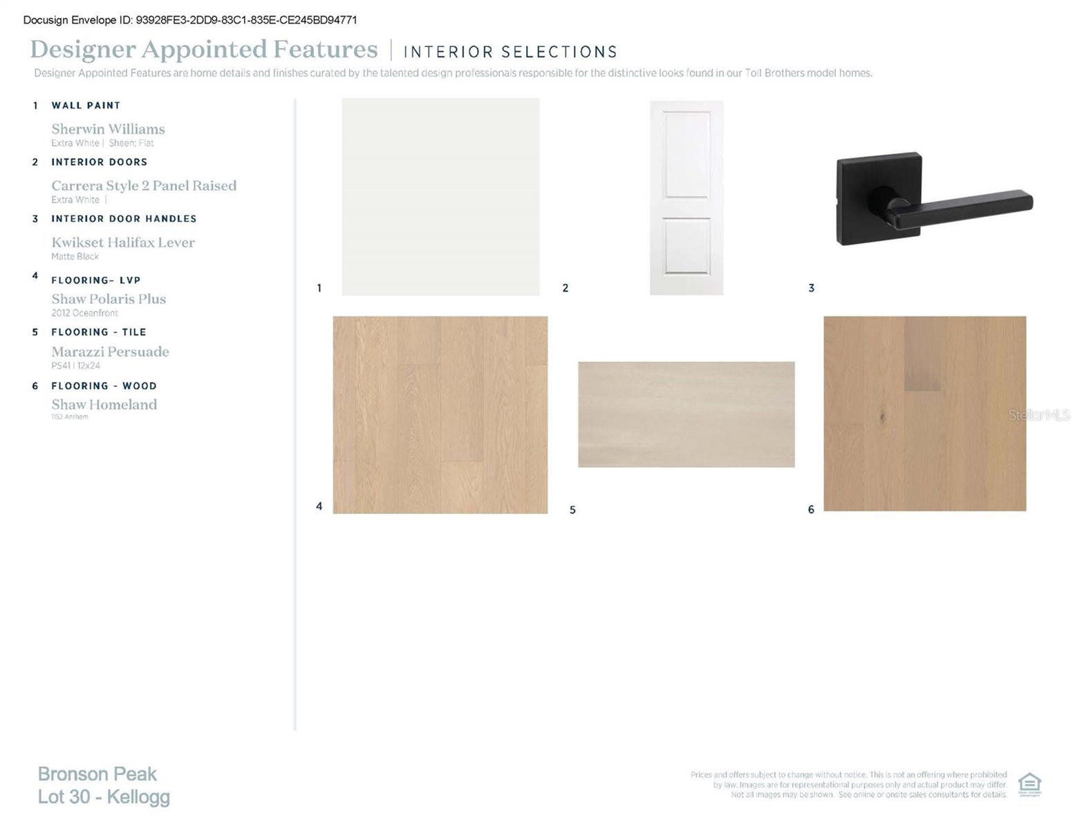 Designer-appointed features selected by our team of professional designers