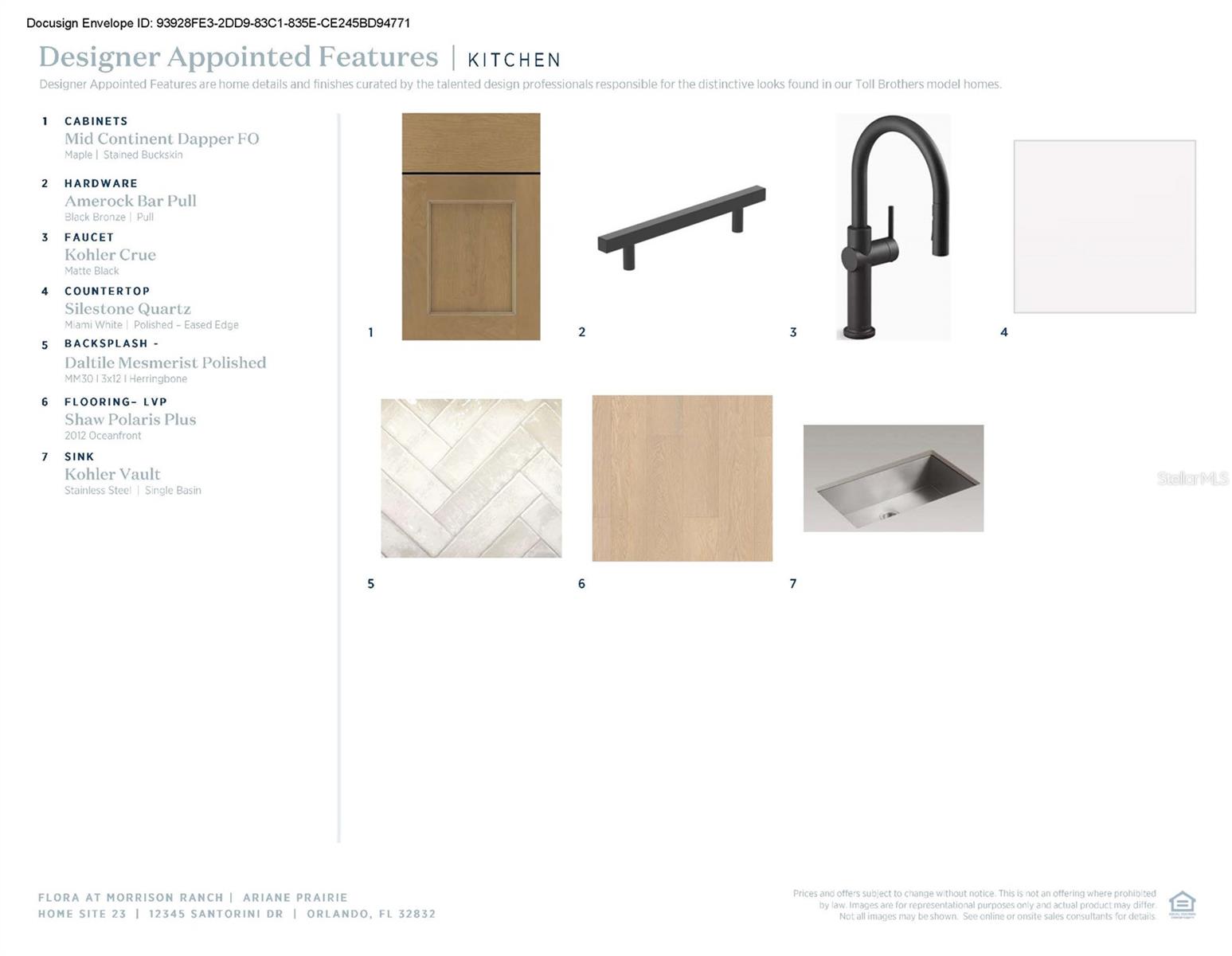 Designer-appointed features selected by our team of professional designers