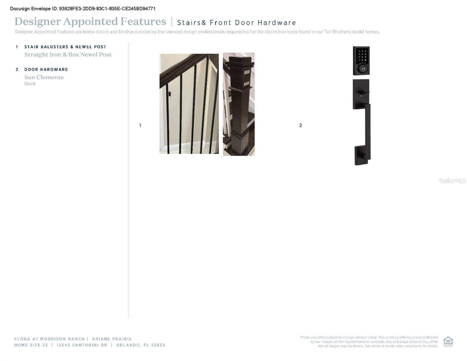 Designer-appointed features selected by our team of professional designers