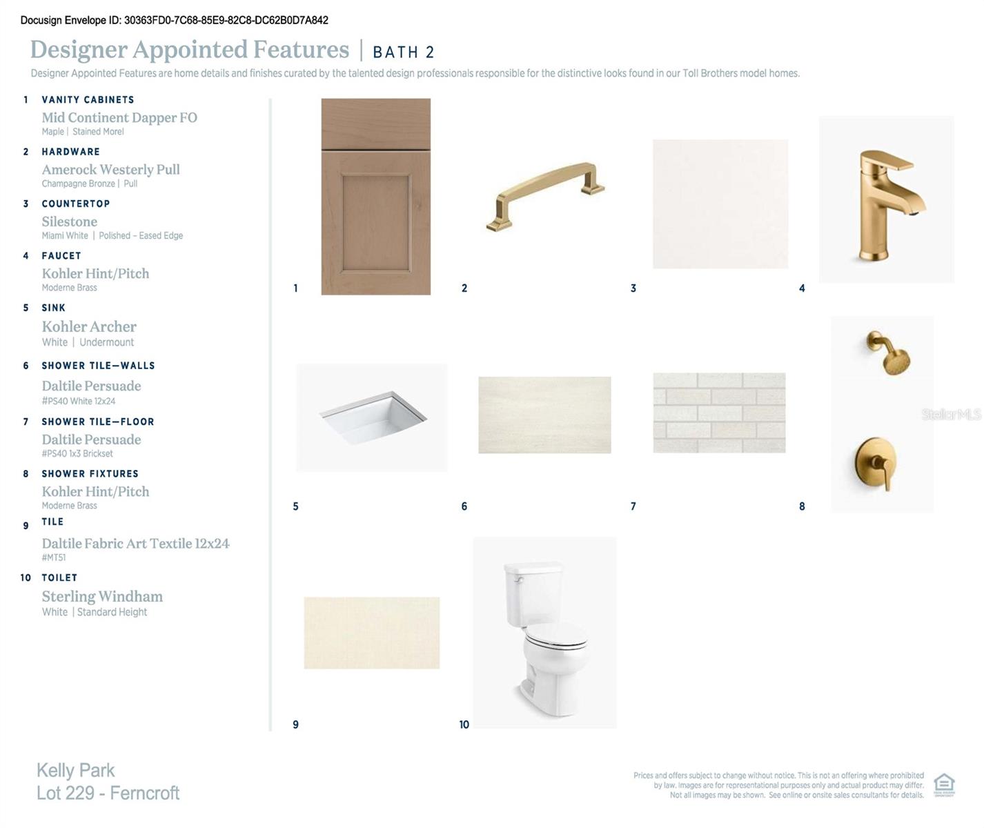 Designer-appointed features selected by our team of professional designers