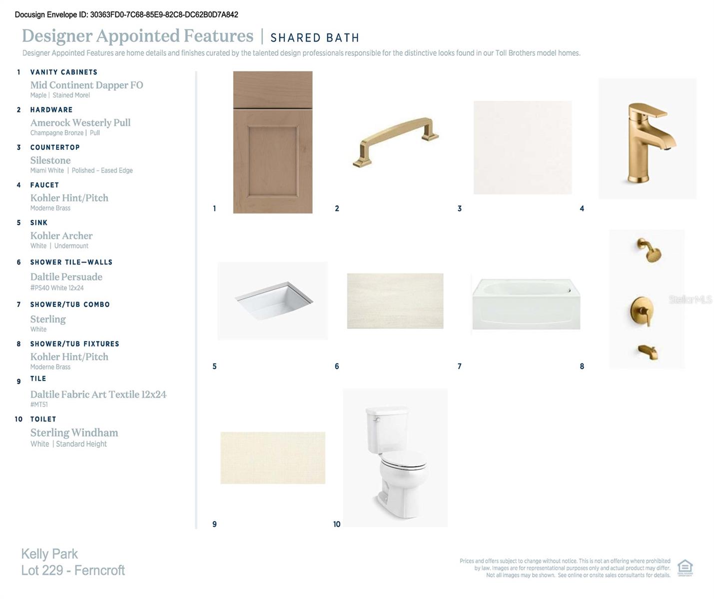 Designer-appointed features selected by our team of professional designers