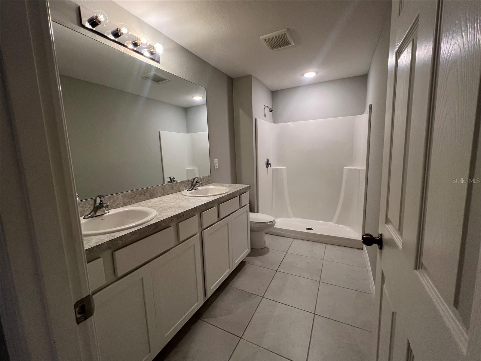 Primary bathroom.