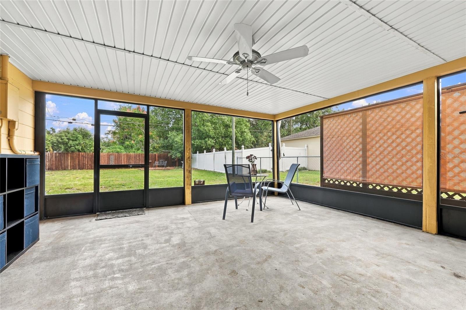 Enclosed patio
