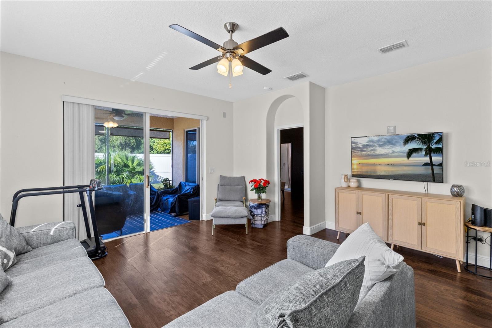 Family Room overlooking the patio