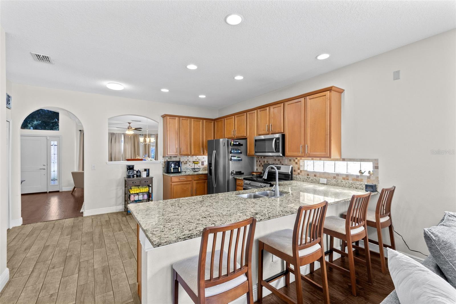 Kitchen with island