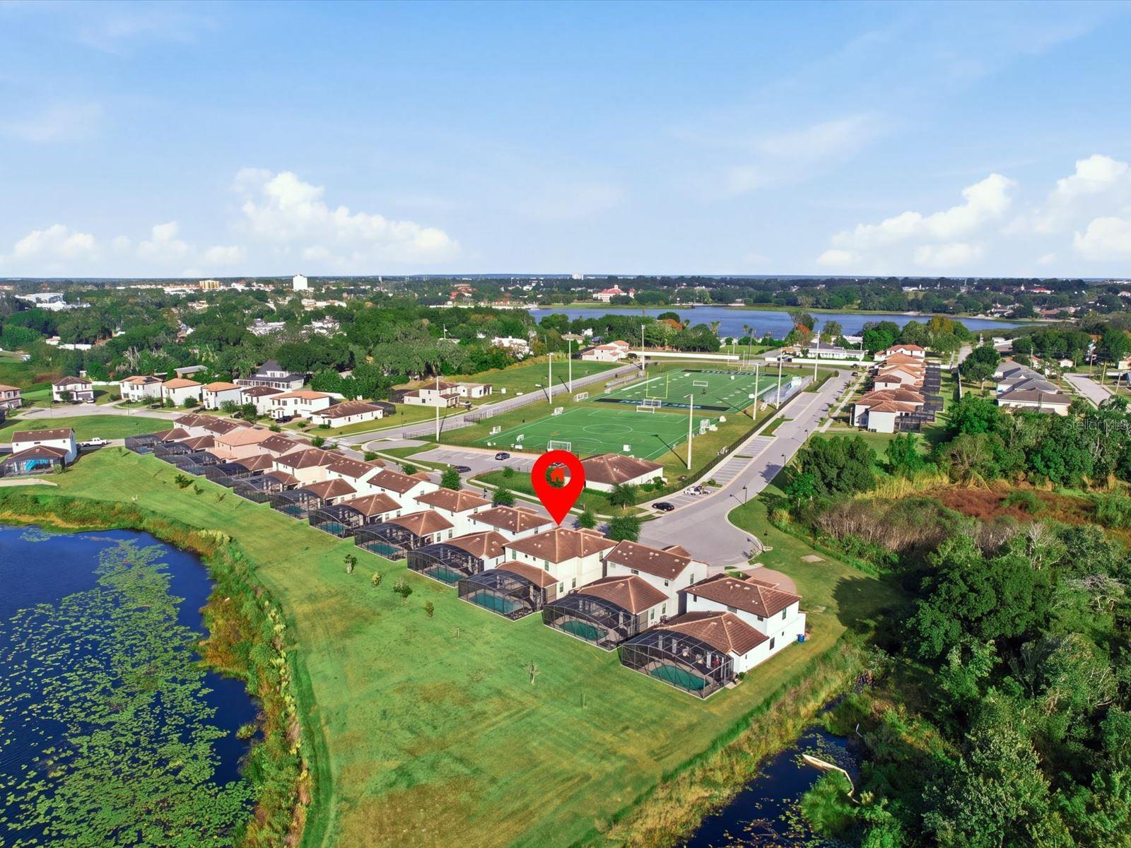 Aerial view of 211 Macaulay's Cove
