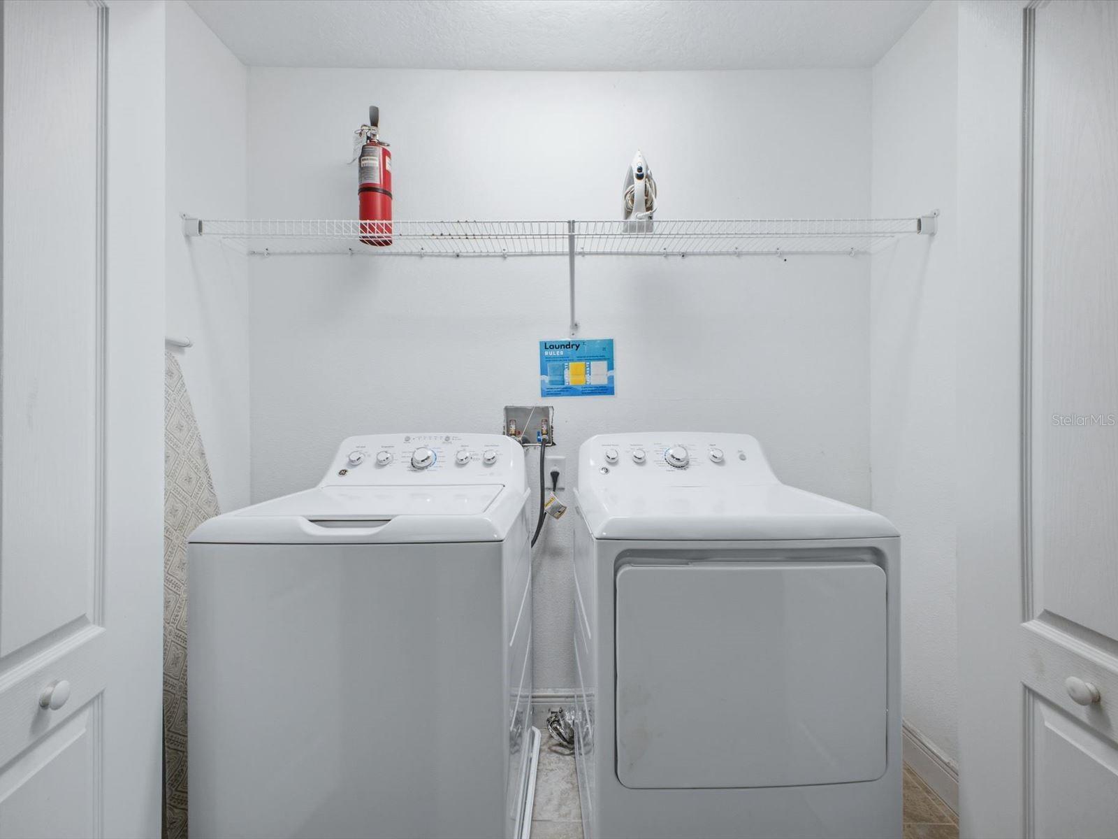 Upstairs laundry