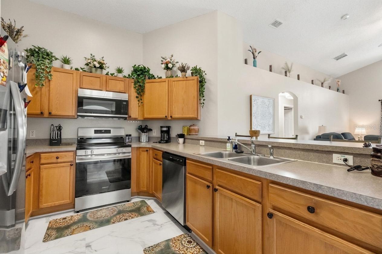 New stainless steel appliances