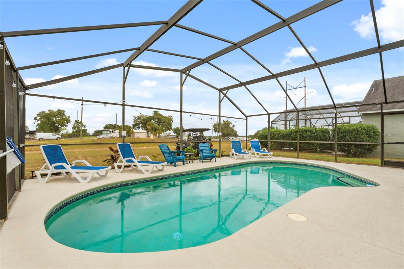 Beautiful heated Pool freshly painted deck and no rear facing neighbors