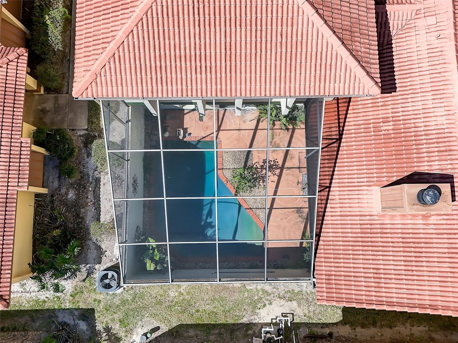 A new barrel tile cement roof with underlayment and new gutters were installed in September 2026.