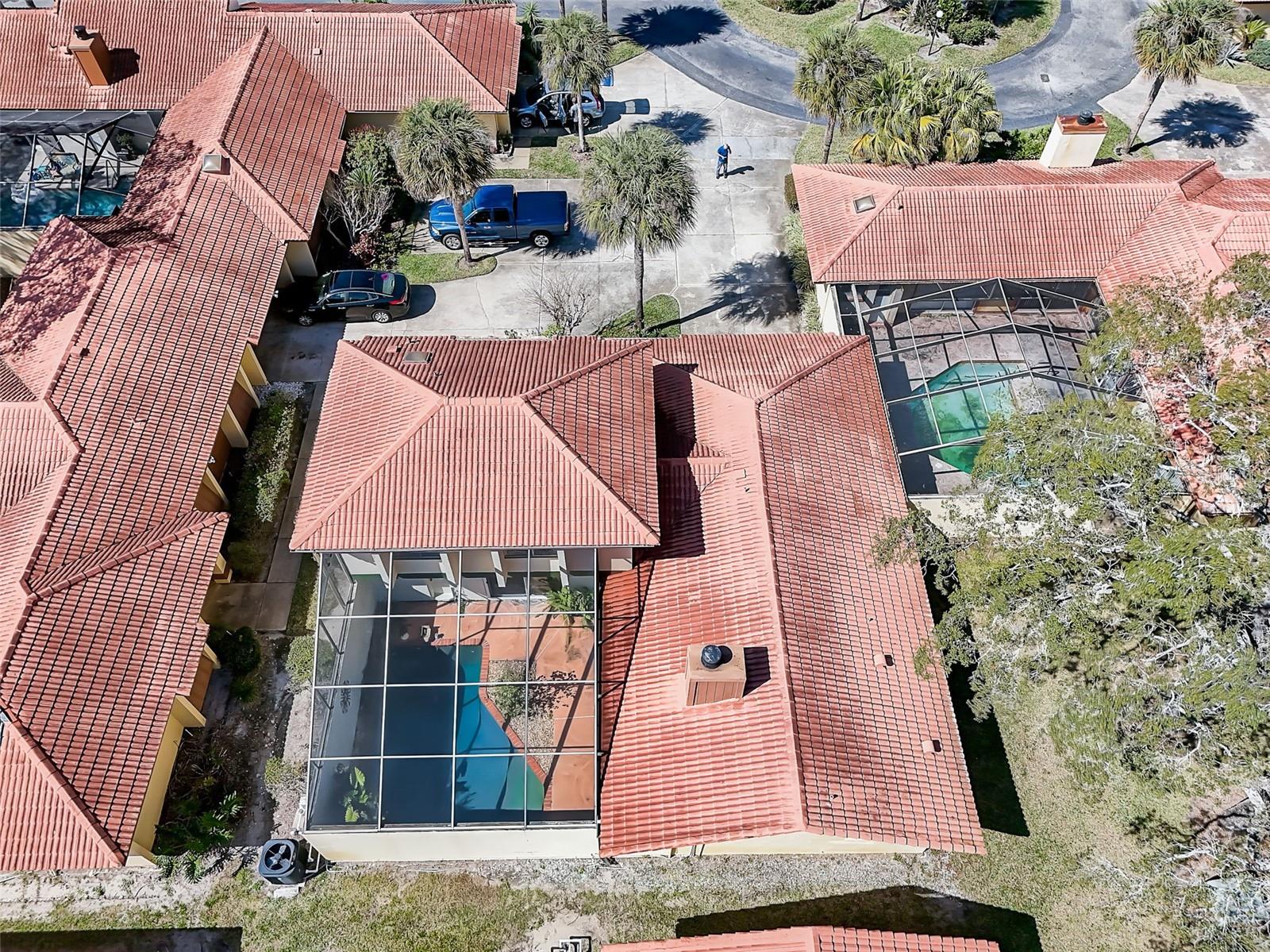A new barrel tile cement roof with underlayment and new gutters were installed in September 2026.