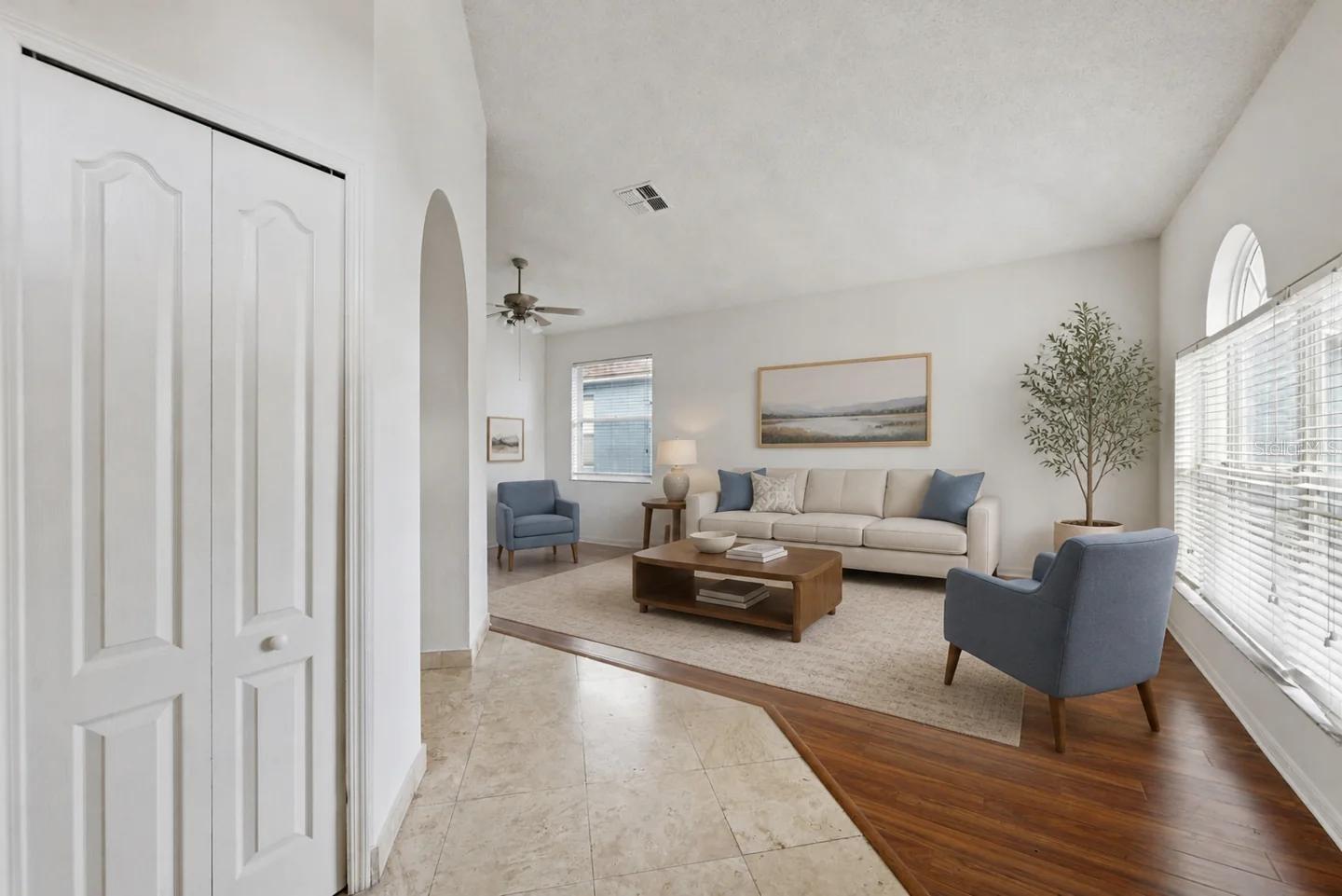 Foyer & formal family room