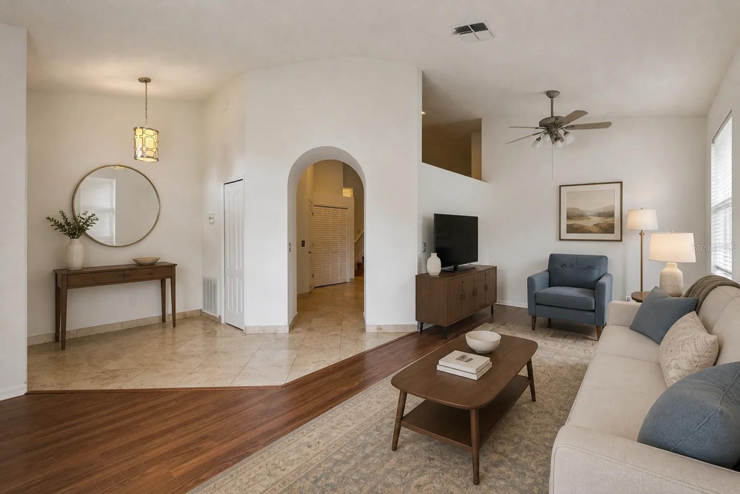 Foyer & formal family room