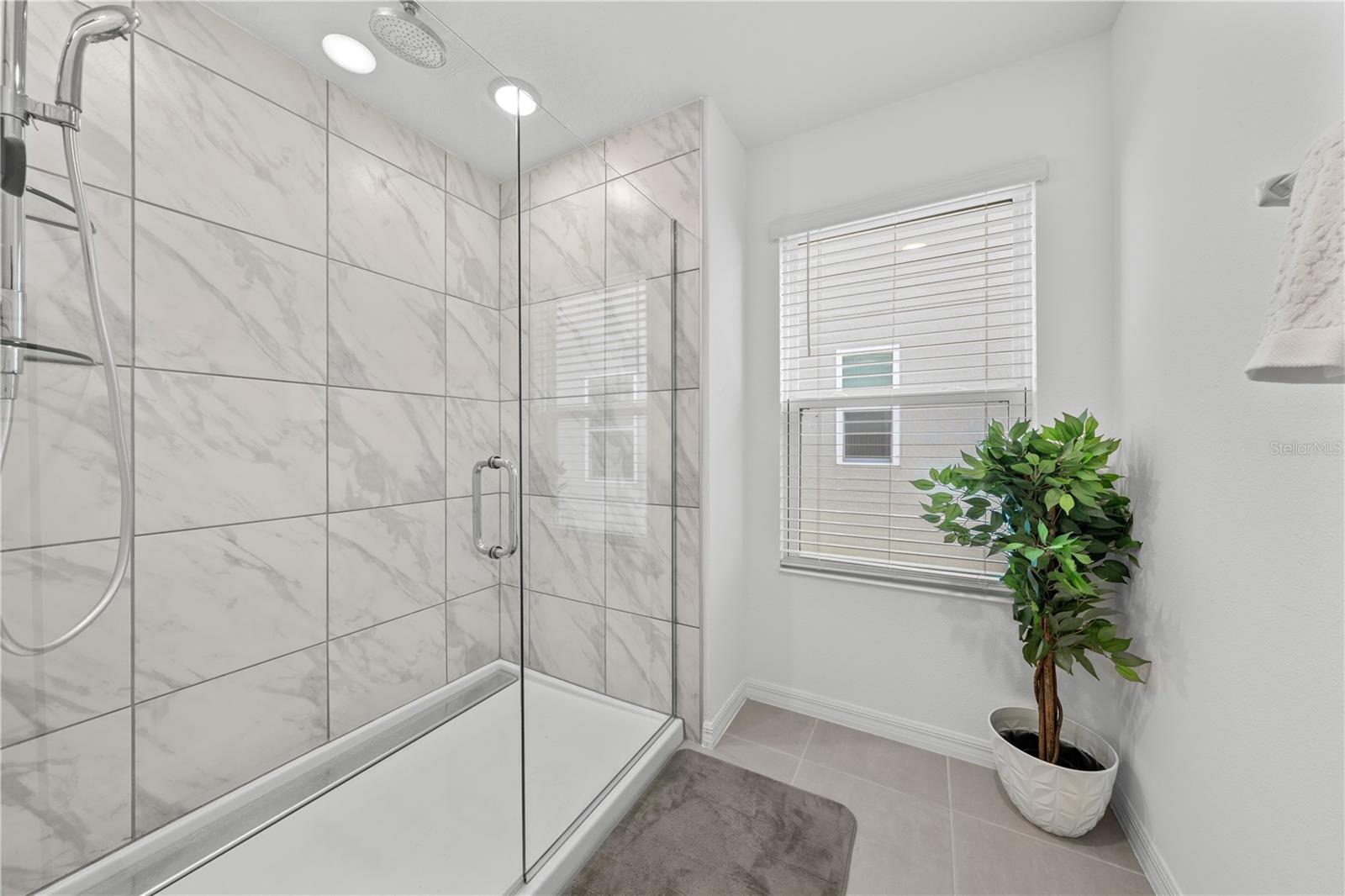 Master shower