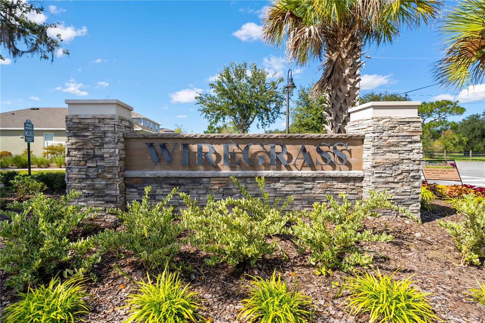 Entrance to the community