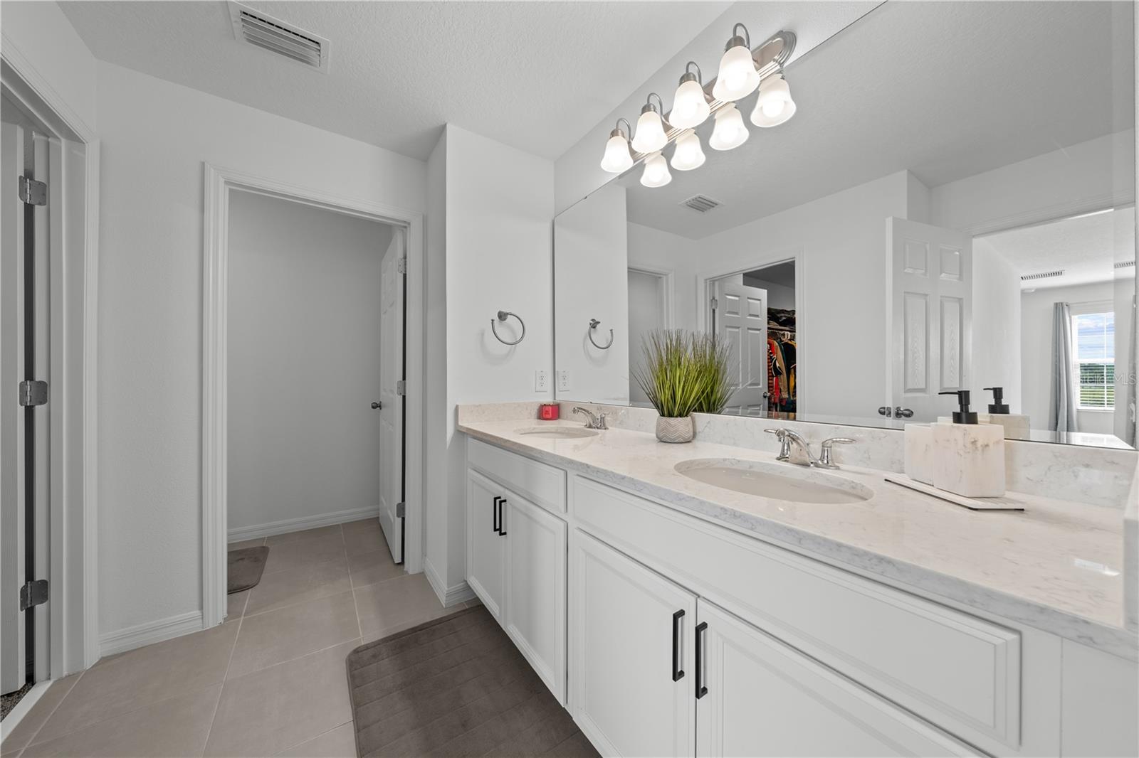 Master bathroom vanity