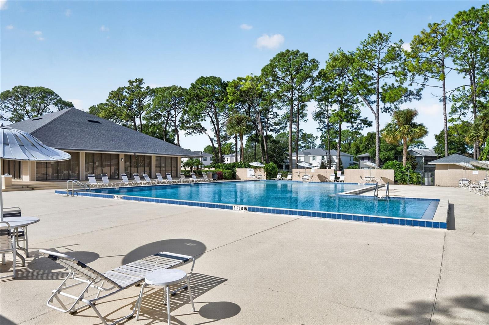 The community pool is nicely updated and so inviting for all our hot days.