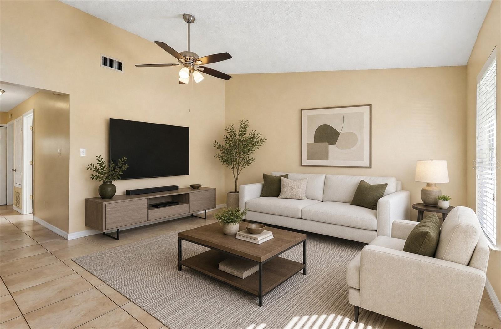 Living Room. Virtually Staged.
