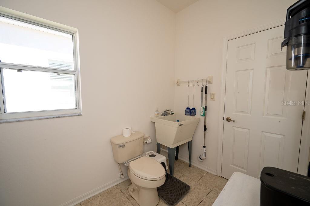 half bath in the laundry