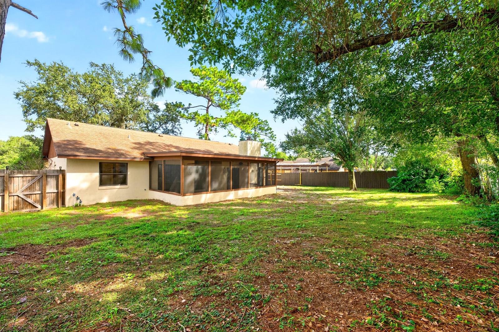 .25 acre lot.