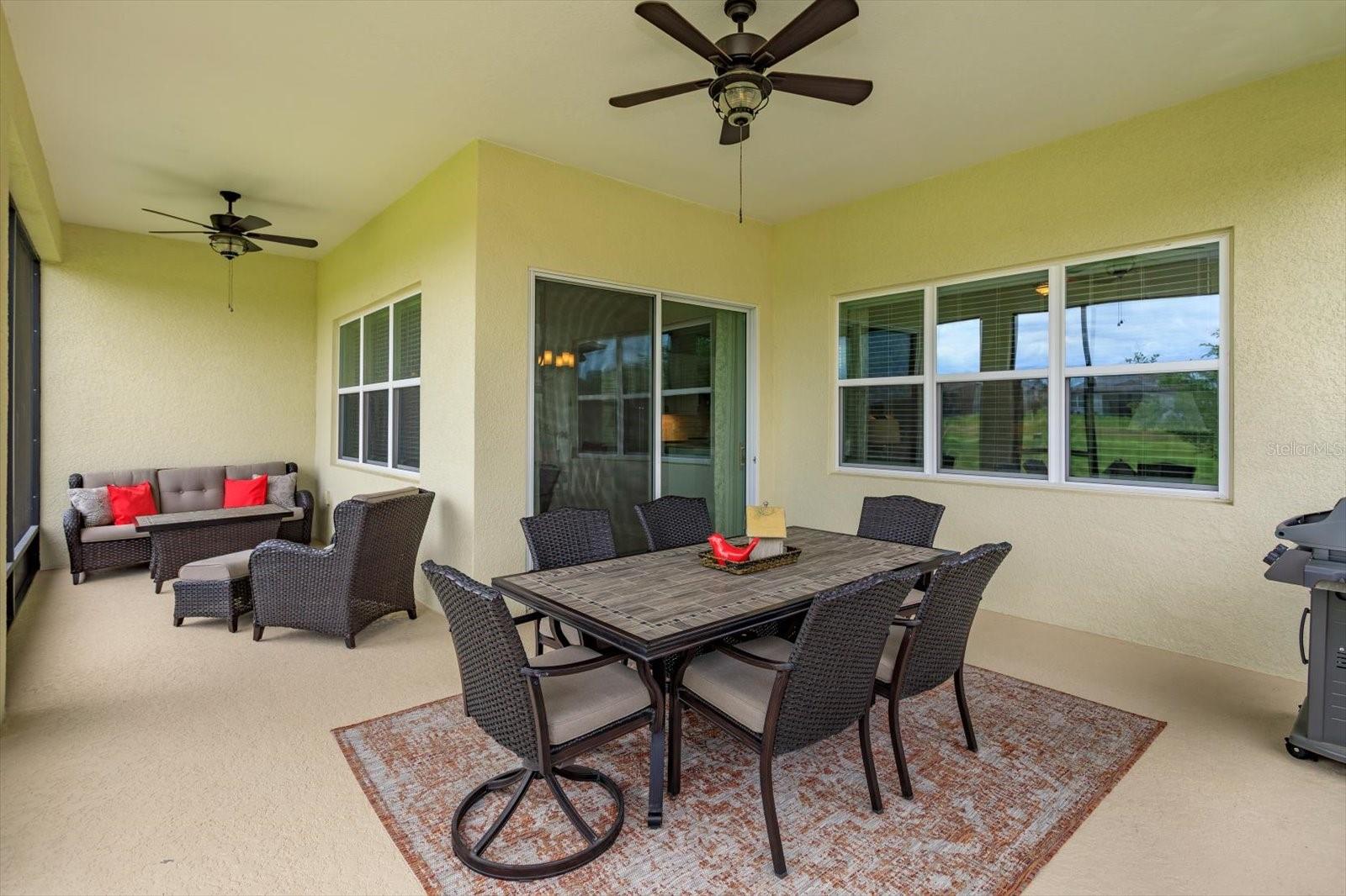 Screened Lanai with Private Golf Course View