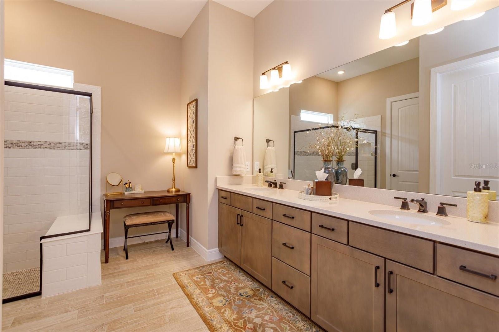 Spacious Primary Bath with Dual Sinks
