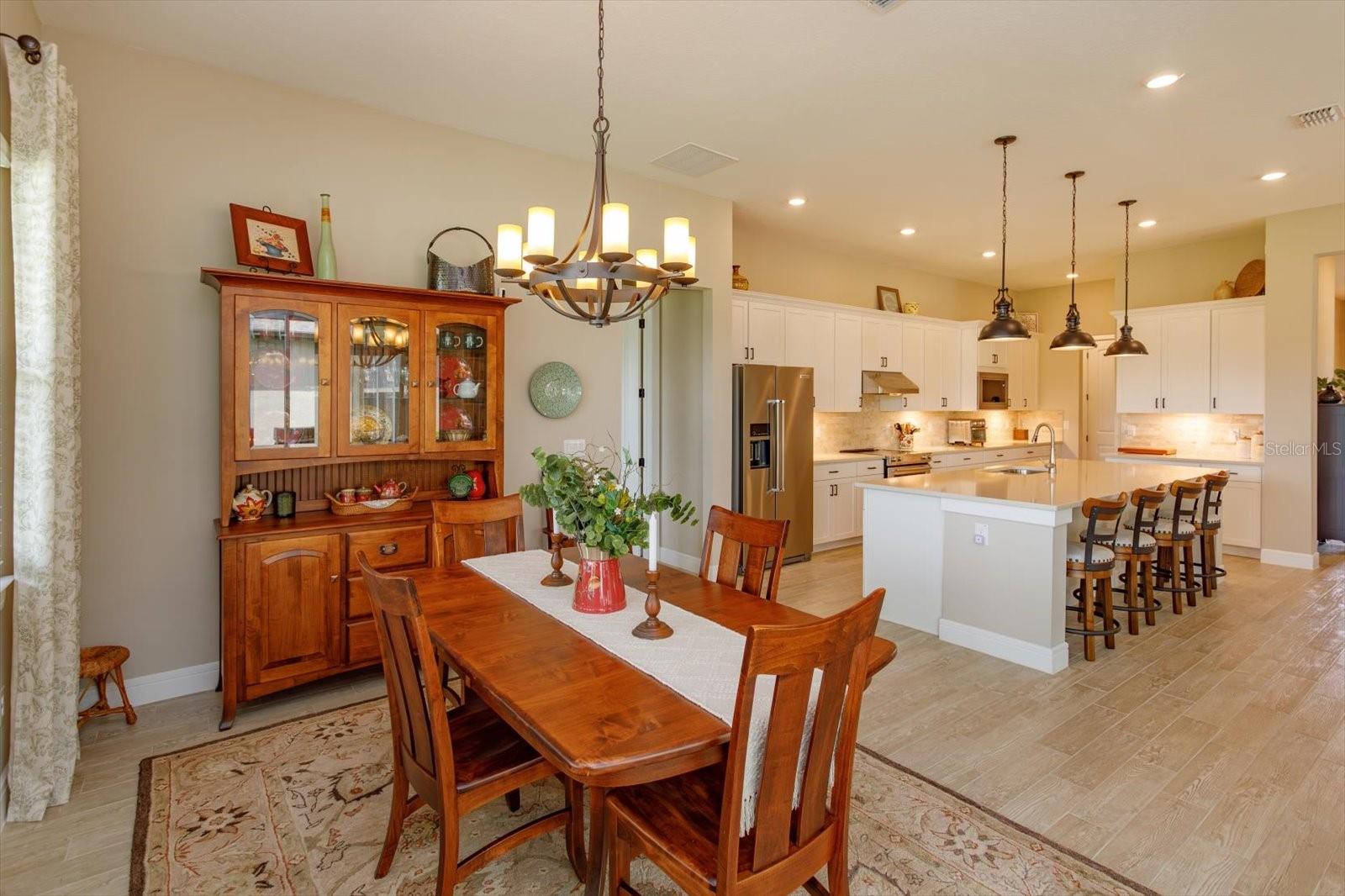 Open Kitchen and Dining Area
