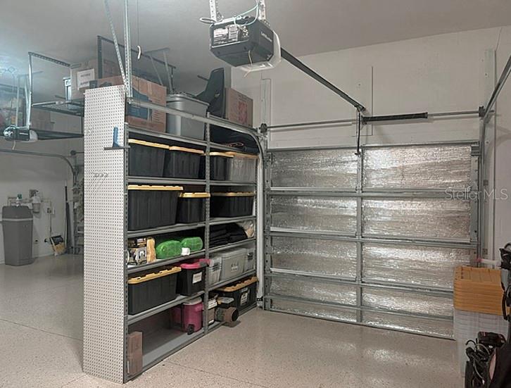 Additional Storage area and Single Side of the 3-car Garage