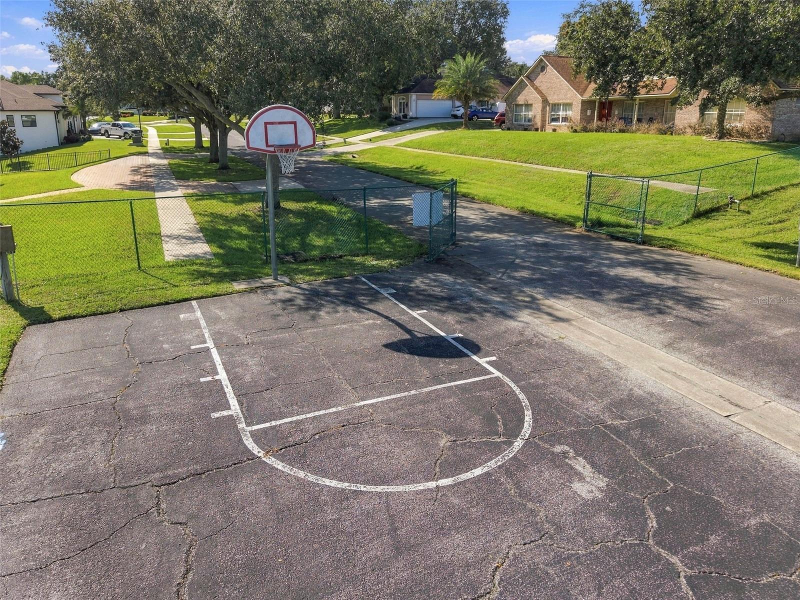 Community basketball hoop