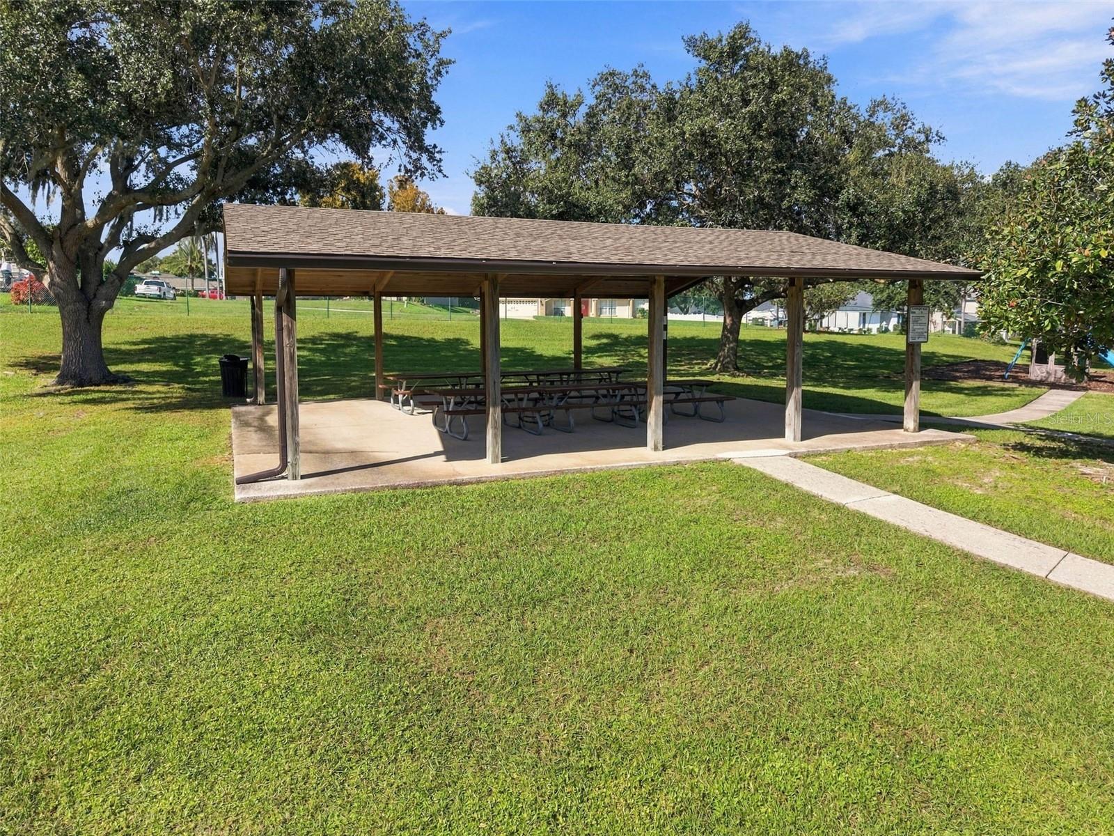 Community covered picnic area