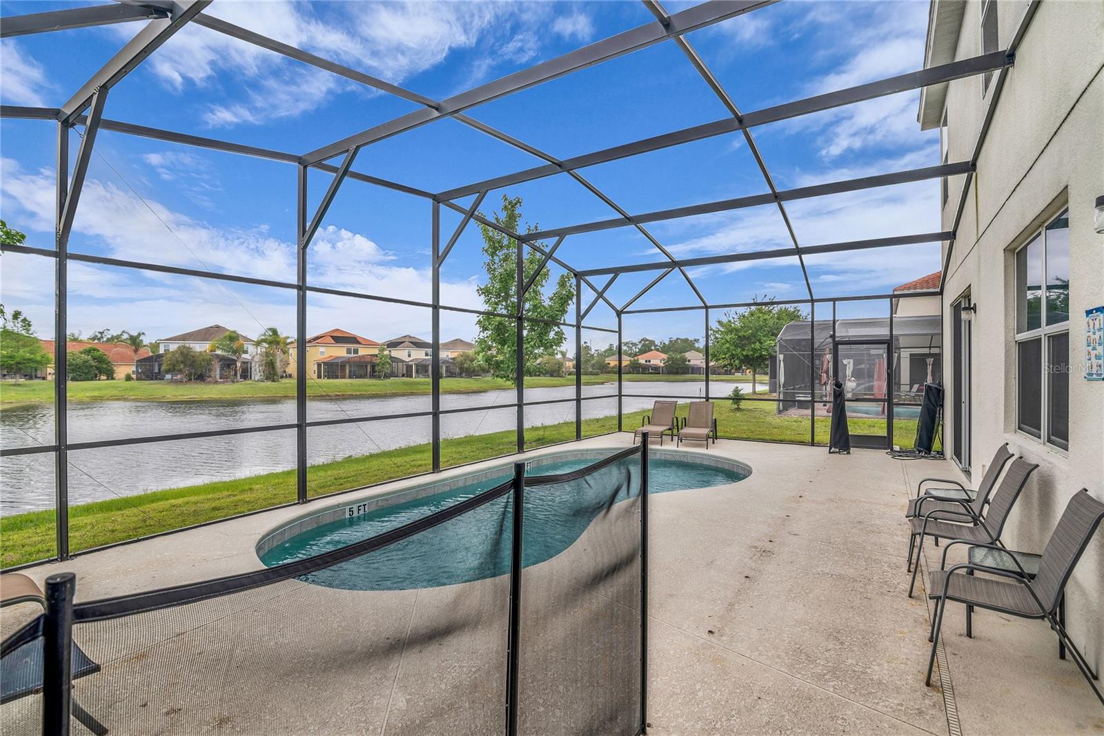 Pool view of lake
