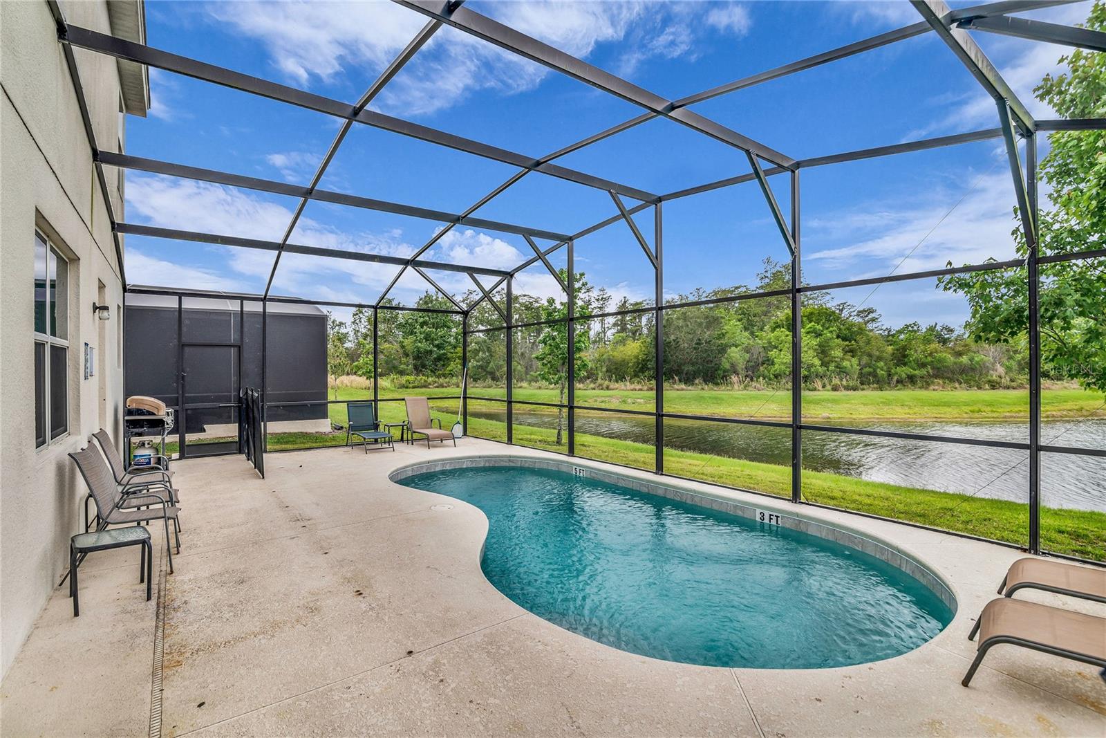 Pool view of lake