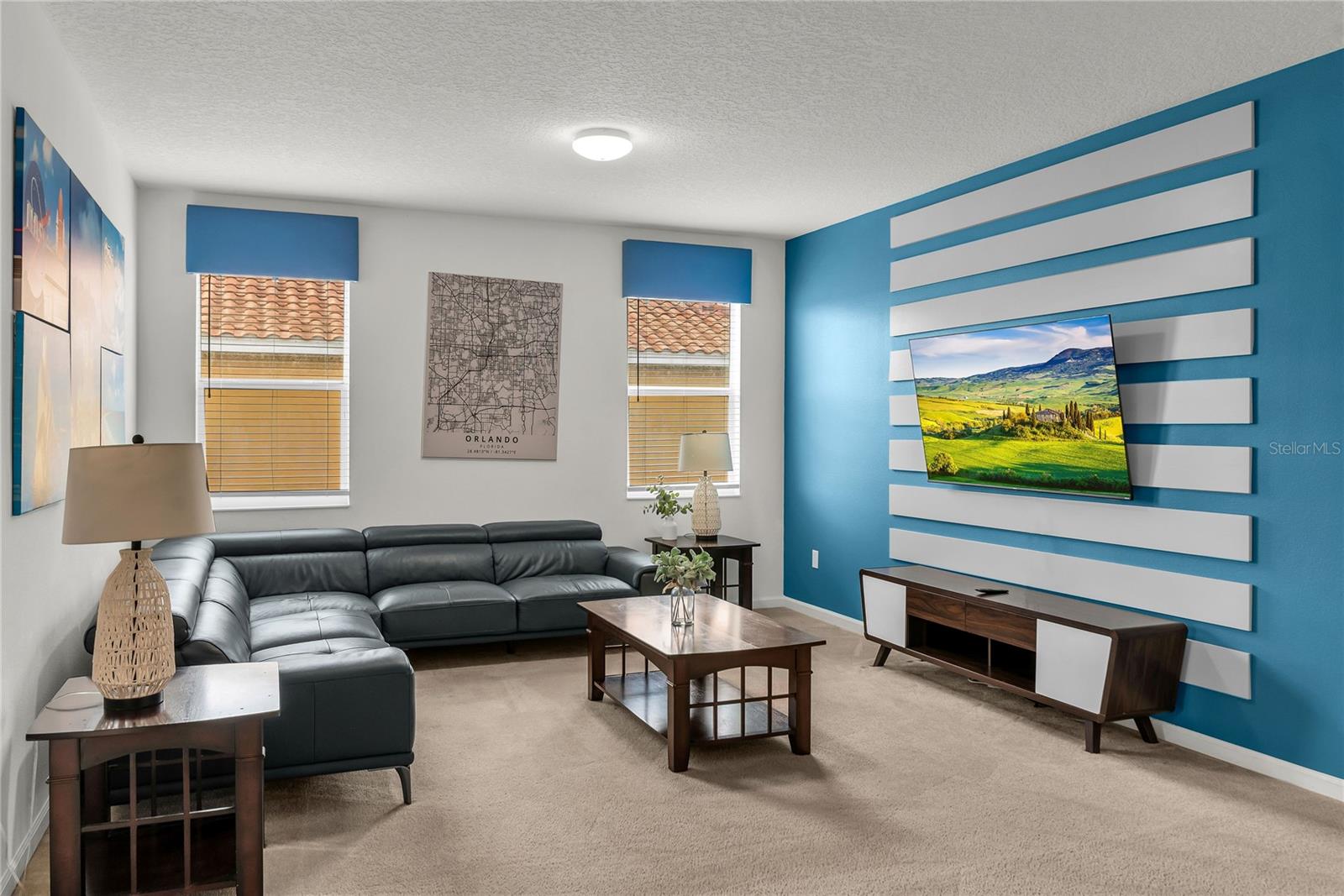 Loft entertainment area