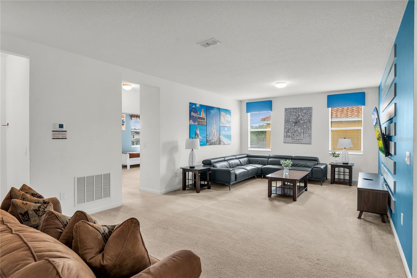 Loft entertainment area