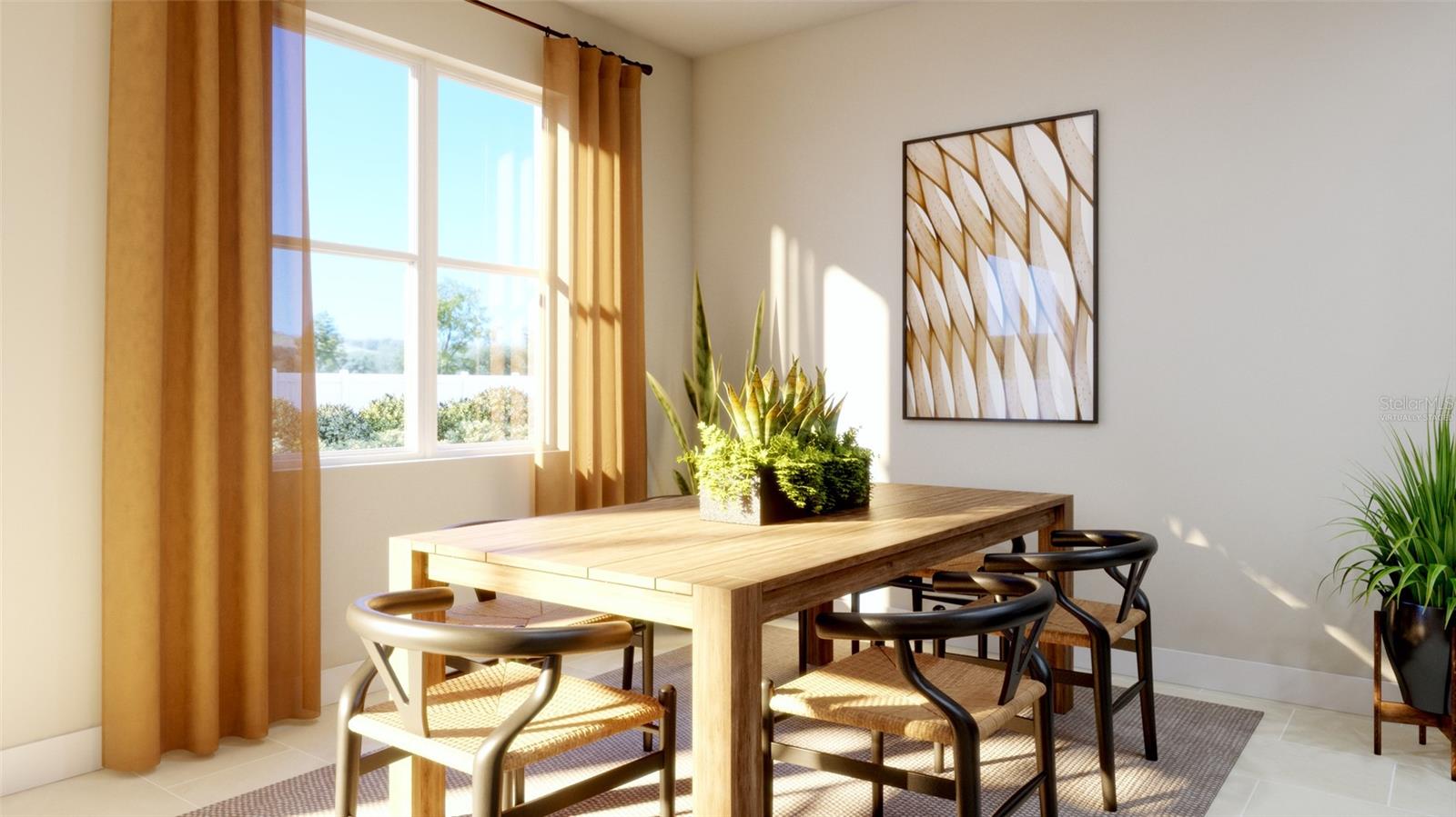 Dining Room Rendering (Virtually Staged)